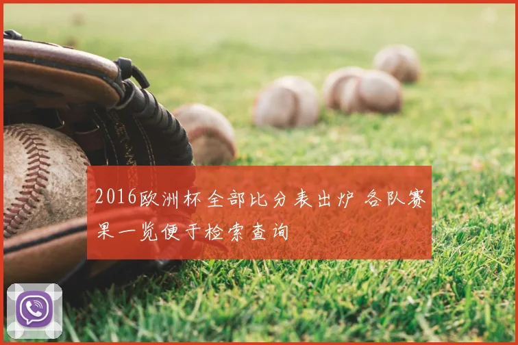 2016欧洲杯全部比分表出炉 各队赛果一览便于检索查询